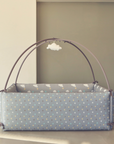 Microfiber Bumper Bed - Rainy Cloud
