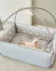 Microfiber Bumper Bed - Rainy Cloud