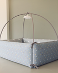 Microfiber Bumper Bed - Rainy Cloud