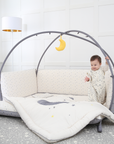 LOLBaby Microfiber Bumper Bed  - Big Moon