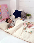Portable Microfiber Nap Bedding Set - Shy Rabbit