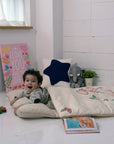 Portable Microfiber Nap Bedding Set - Shy Rabbit