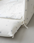 100% Premium Cotton Embroidery Bumper Bed - Polar Bear